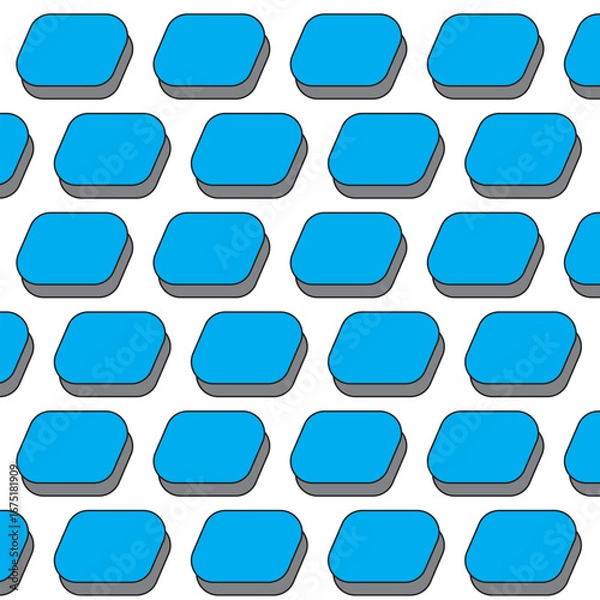 Fototapeta Abstract new sky blue color buttons pattern design.