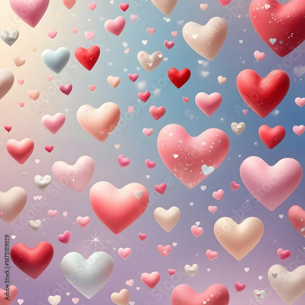 Obraz seamless pattern with hearts