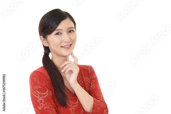 Obraz 笑顔の女性