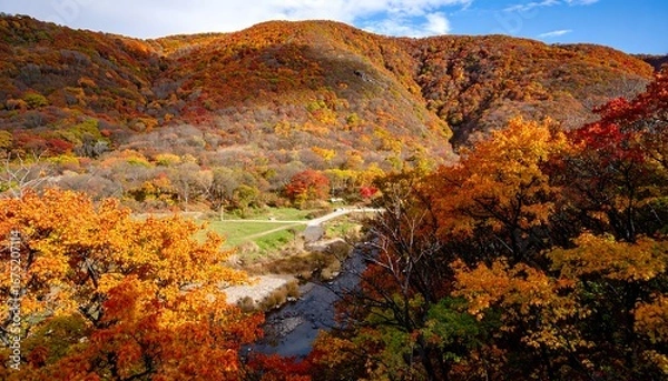 Obraz Autumn Foliage Mountain View (2)