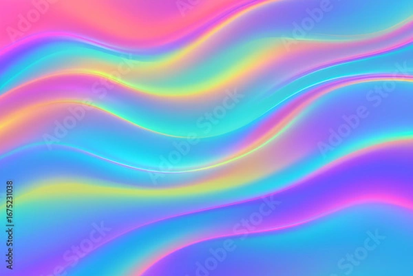 Fototapeta Holographic Gradient Abstract Background