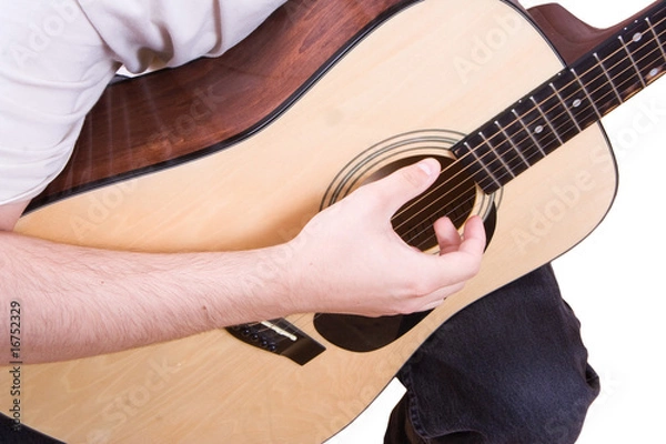 Obraz Young man playing a guitar
