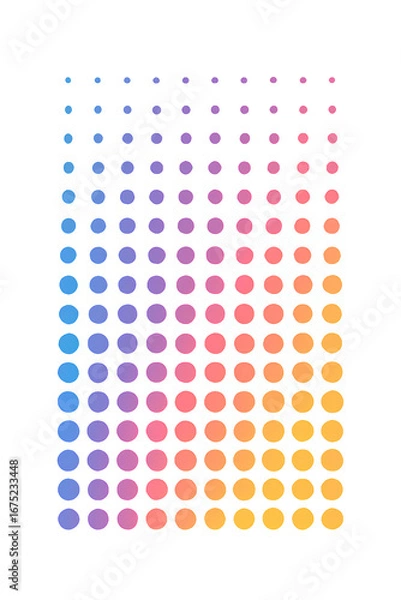 Fototapeta Gradient Dotted Pattern Abstract