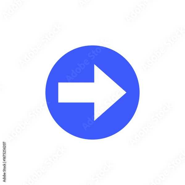 Fototapeta Simple arrow icon with clean design.