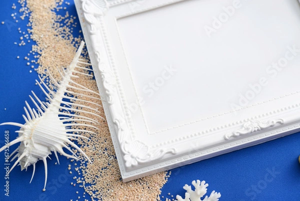 Fototapeta 白いフォトフレーム