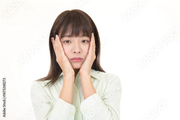 Fototapeta 落ち込む女性