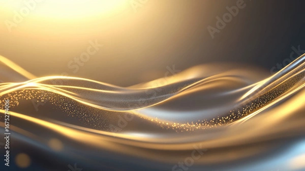 Fototapeta Abstract gold motion background