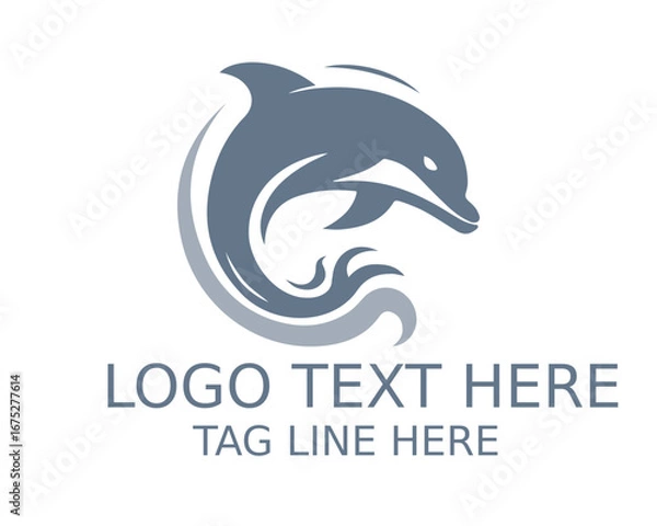 Fototapeta Dolphin Logo Design