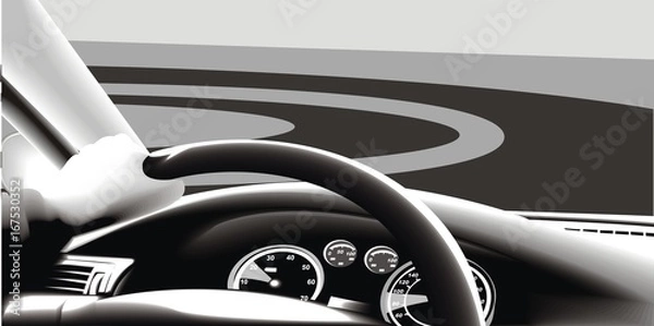 Obraz Traveling by car