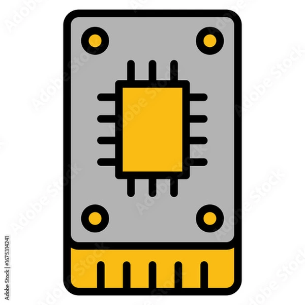 Fototapeta Ssd Icon Element For Design