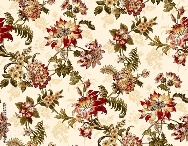Obraz seamless pattern with flowers