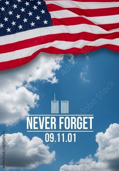 Fototapeta Remembering 9/11 A Day of Remembrance and Reflection