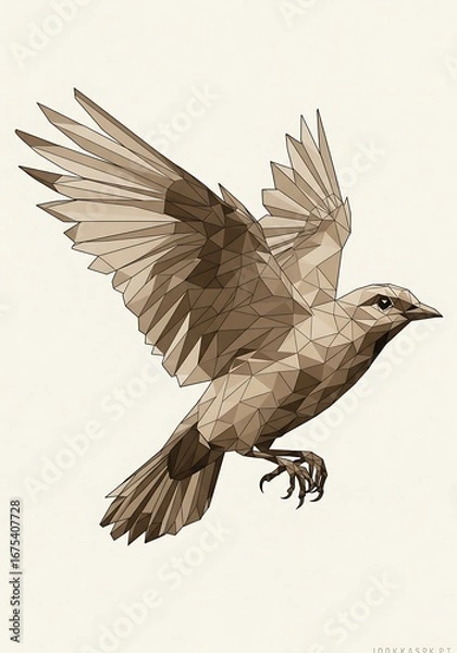 Obraz 幾何学の羽ばたき