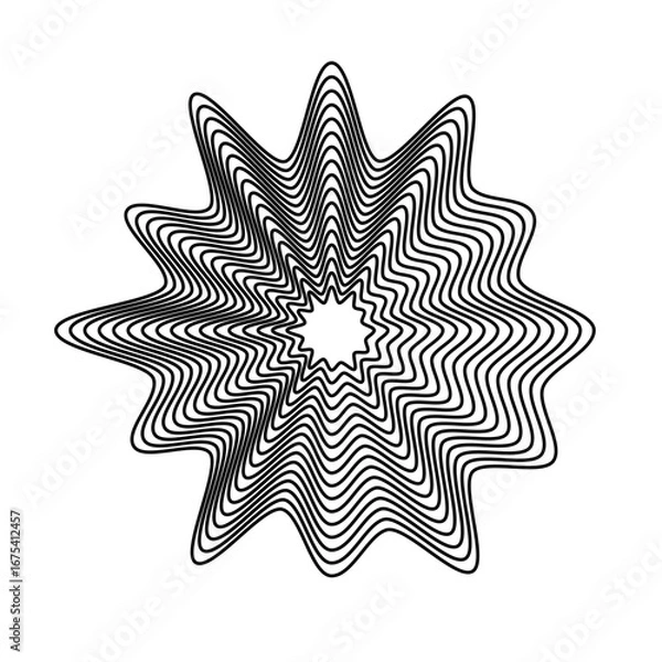 Fototapeta abstract wave star