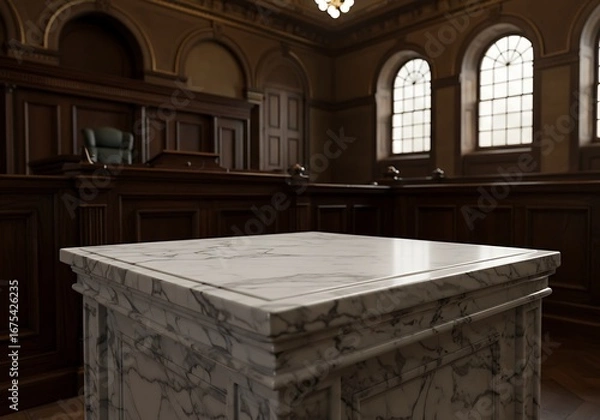 Fototapeta 静寂の大理石 深き審判の場