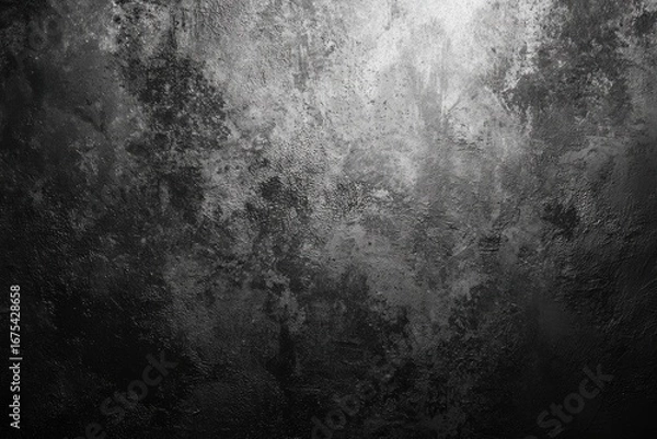 Obraz Abstract grayscale texture with mottled, uneven surface