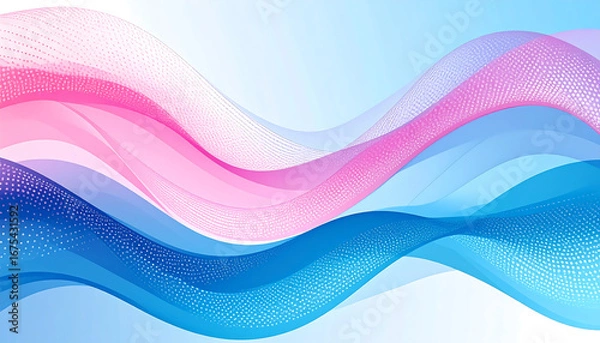 Obraz Abstract flowing lines background design