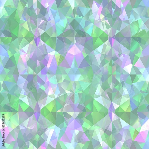 Obraz Abstract iridescent geometric pattern
