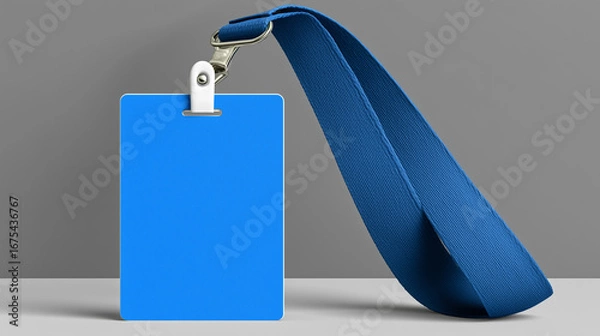 Obraz Blank Blue Lanyard