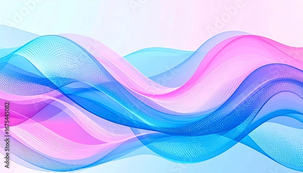 Obraz Abstract wavy lines background