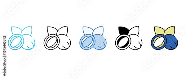 Fototapeta Shea Butter icon design with white background stock illustration