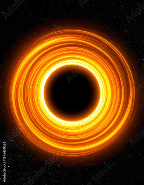 Obraz Black hole ring in space