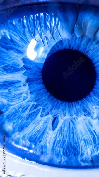 Obraz Blue eye iris detailed macro
