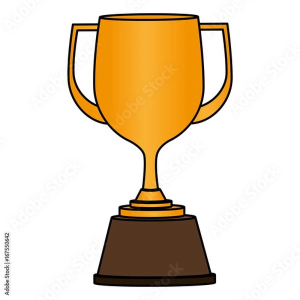 Obraz trophy cup isolated icon vector illustration design