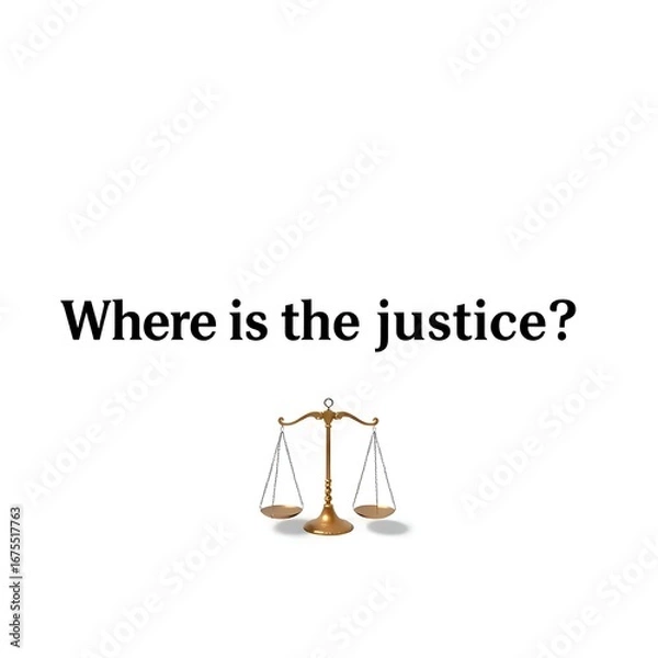 Fototapeta where is the justice
