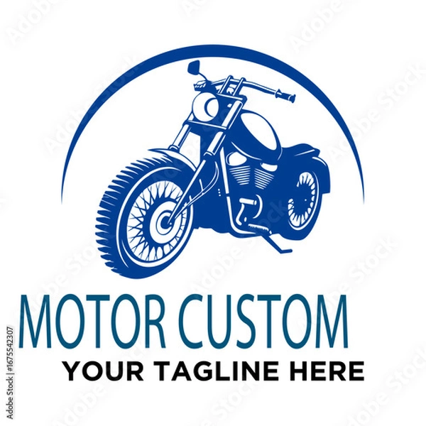 Obraz Racing Car Logo Design Vector Illustration with Auto and Speed Symbol