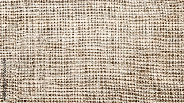 Fototapeta Close up textured background of natural woven burlap fabric with a rustic and organic feel showcasing its intricate weave pattern