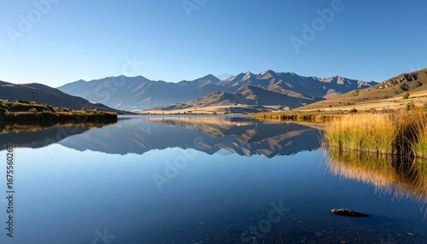 Fototapeta Mountain Lake with Reflection