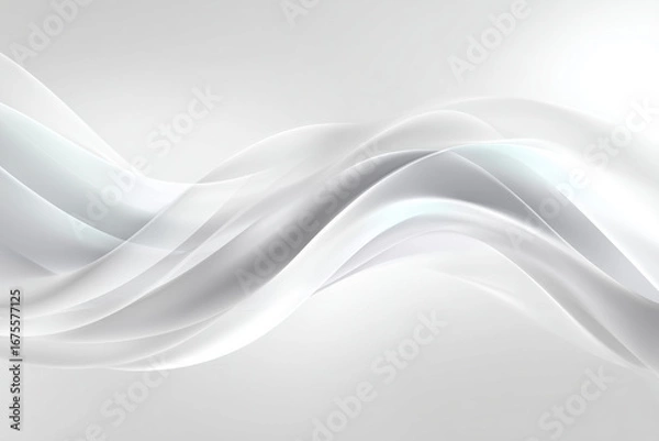 Obraz Abstract white wave 