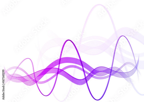 Obraz Abstract Minimalist Wave Background