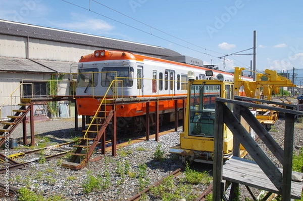 Obraz アルピコ交通上高地線の車庫