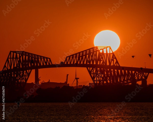 Obraz #東京ゲートブリッジ #恐竜橋 #Bridge #sunset #夕焼け