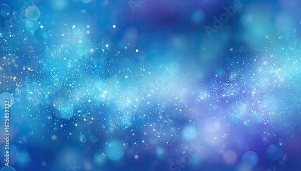 Fototapeta Abstract background of swirling, light-filled, vibrant blues and purples