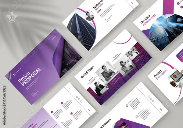 Fototapeta Project Proposal Presentation