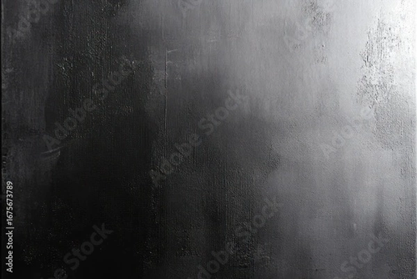Fototapeta close-up of a textured dark surface with gradient lighting and subtle reflections creating an abstract moody atmosphere