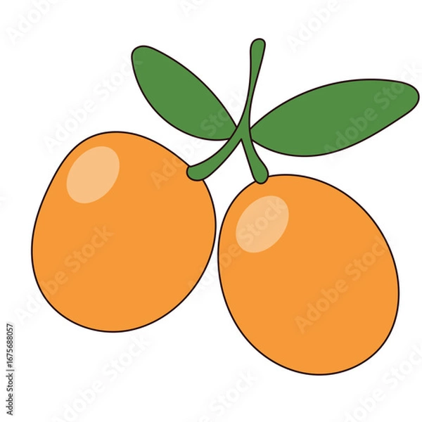 Fototapeta Fresh Plum Fruit Icon. Abstract Fresh Colorful Vibrant Berry Element Graphic Design. 