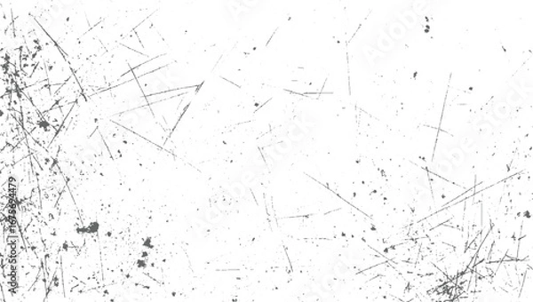 Fototapeta Vintage Grunge scratched Texture – Torn, Crumpled, Vector Illustration. and Distressed Overlay for Dirt overlay or screen effect dust particle and dust grain on transparent background. 