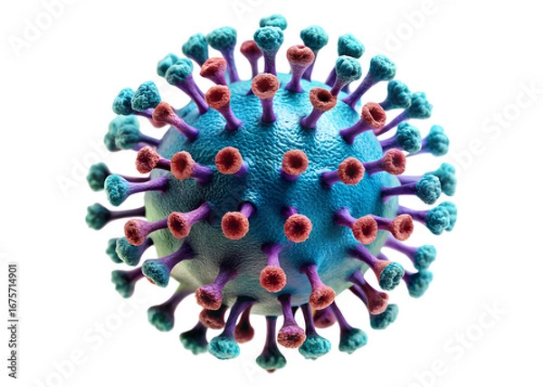 Fototapeta 3d virus png image on transparent background