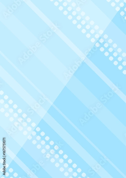 Obraz 縦の背景　バイカラーと斜め線　水色