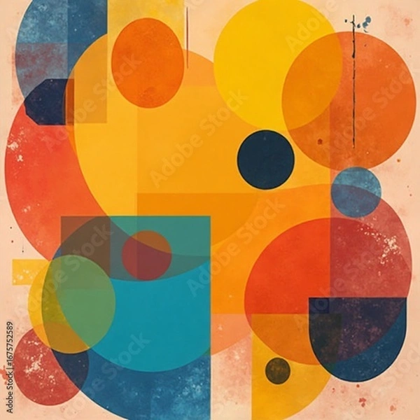Fototapeta abstract background with circles