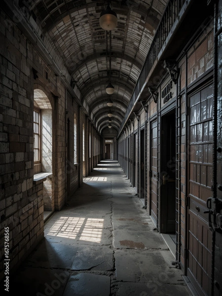 Fototapeta alcatraz jail cells