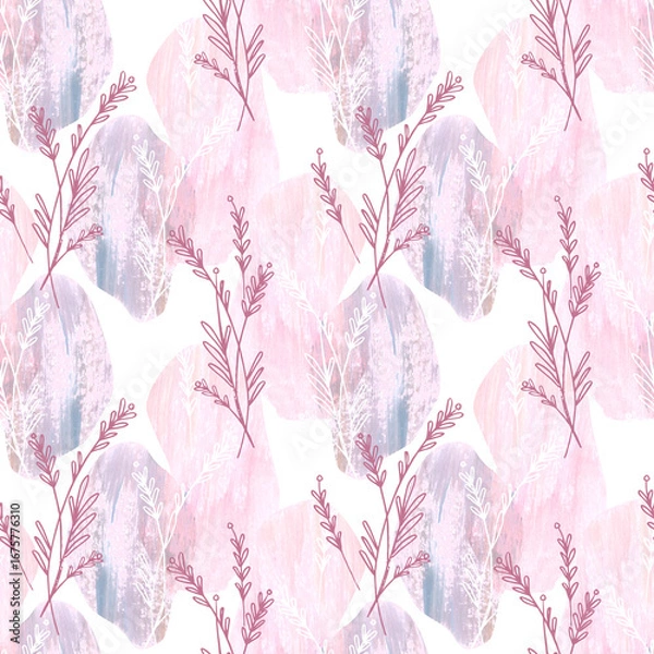 Fototapeta Watercolor Floral Seamless Pattern