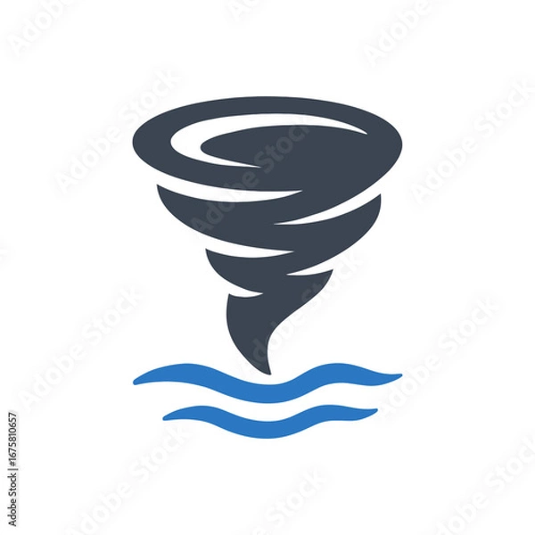 Fototapeta Water Spout Tornado icon