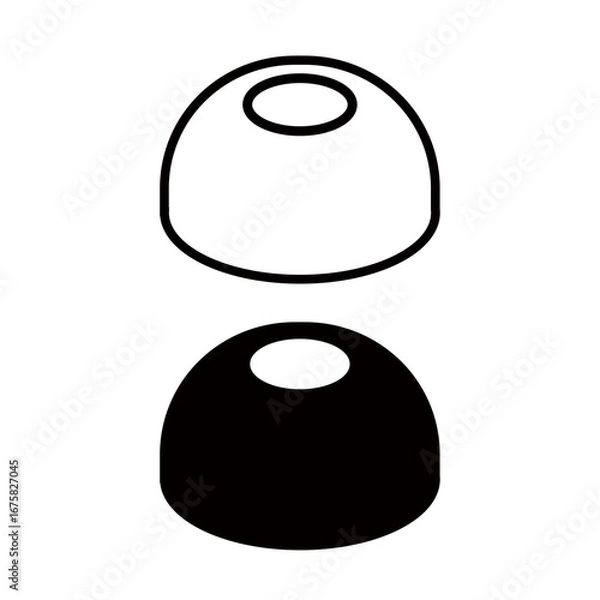 Fototapeta お店の呼び出しベル・ボタンのアイコン ベクターイラスト セット