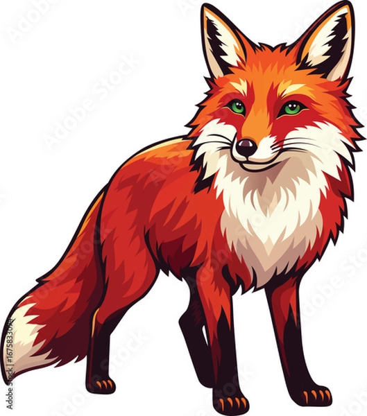 Obraz Red Fox vector 