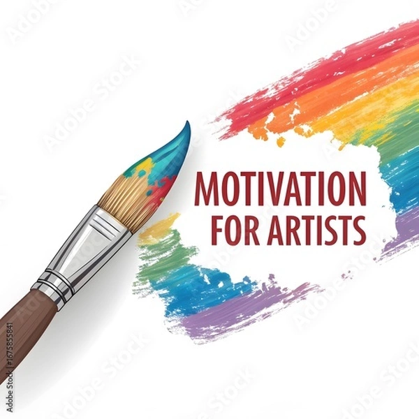 Fototapeta brush and paint